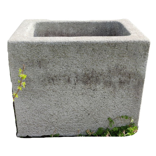 Antique granite planter